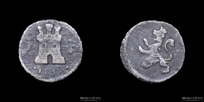 Lima. Carlos IV (1788-1808) 1/4 Real 1812 L. Plata 896; 13mm; 0.67g. KM102.2 (G)...