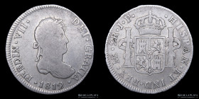 Lima. Fernando VII. 2 Reales 1812 JP. KM115.1