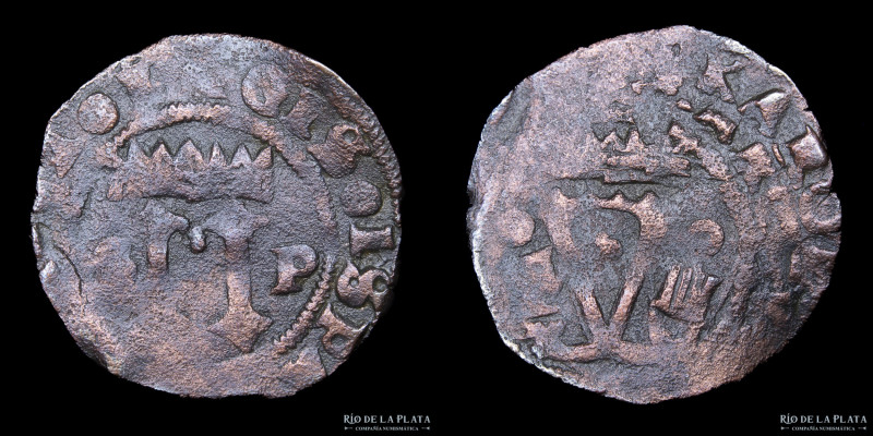 Santo Domingo. Carlos y Juana (1504-1555) 4 Maravedis 1516-66. Ensayador F. Cobr...