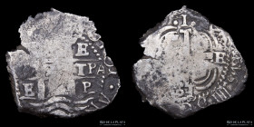 Potosi. Felipe IV. 1 Real 1661 E. Macuquina. CJ 31.1