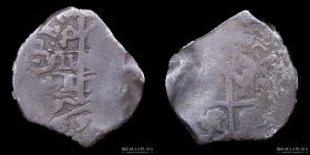Potosi. Carlos II. 1 Real 1676 E. Macuquina. CJ 31.10