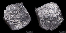 Potosi. Carlos II. 1 Real 1679 C. Macuquina. CJ 31.11