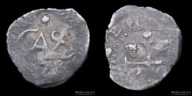 Potosi. Carlos II. 1/2 Real 1678. Macuquina. CJ 32.12.2