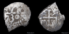 Potosi. Felipe V. 1/2 Real 1730. Macuquina. CJ 47.3