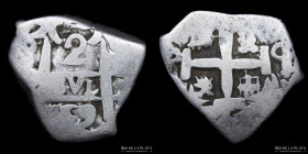 Potosi. Fernando VI. 2 Reales 1759 Q. Macuquina. CJ 50.13