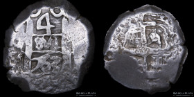 Potosi. Carlos III. 4 Reales 1763 VY. Macuquina. CJ 54.4
