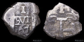 Potosi. Carlos III. 1 Real 1767 VY.  Macuquina. CJ 56.8