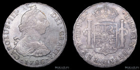 Potosi. Carlos III. 8 Reales 1786 PR. CJ 63.15