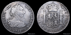 Potosi. Carlos III. 8 Reales 1788 PR. CJ 63.17