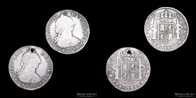 Potosi. Carlos III. 4 Reales 1776 y 78 JR. Lote x2