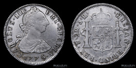 Potosi. Carlos III. 2 Reales 1775 JR. CJ 65.3