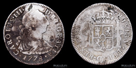 Potosi. Carlos III. 2 Reales 1778 PR. CJ 65.7