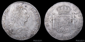 Potosi. Carlos IV. 8 Reales 1790 PR. Transicional. CJ 76.1