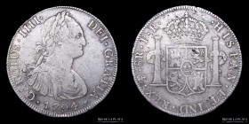 Potosi. Carlos IV. 8 Reales 1794 PR. CJ 76.6