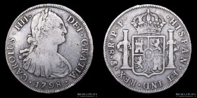 Potosi. Carlos IV. 8 Reales 1798 PP. CJ 76.10
