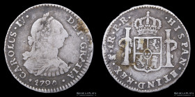 Potosi. Carlos IV. 1 Real 1790 PR. CJ 79.2