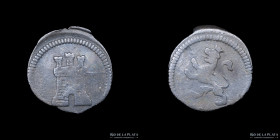 Potosi. Carlos IV. 1/4 Real 1794-5. Anepigrafe. CJ 81.1