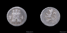 Potosi. Carlos IV. 1/4 Real 1799. CJ 81.6.3