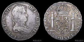 Potosi. Fernando VII. 8 Reales 1825 JL CJ 86.15.2