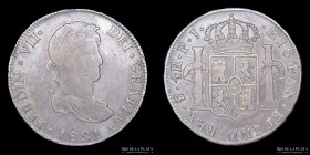 Potosi. Fernando VII. 4 Reales 1821 PJ. CJ 87.6