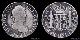 Potosi. Fernando VII. 2 Reales 1825 JL. CJ 88.15.4