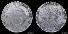 Provincias Unidas. 4 Reales 1815 F. CJ 8.2.4