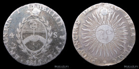 Provincias Unidas. 4 Soles 1815 FL. CJ 9