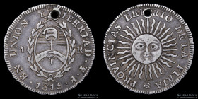 Provincias Unidas. 1 Real 1813 J. CJ 13.1.1