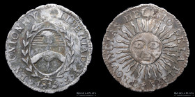 Provincias Unidas. 1/2 Real 1815 F. CJ 17.1.2