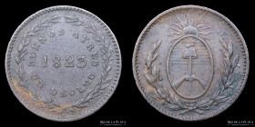 Argentina. Buenos Aires. 1 Decimo 1823. CJ 2