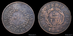 Argentina. Buenos Aires. 1/2 Real 1840. CJ 17.1.2