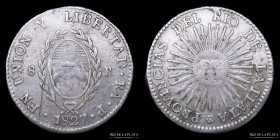 Argentina. La Rioja. 8 Reales 1827 P. CJ 27