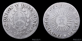 Argentina. La Rioja. 2 Soles 1826 RA. CJ 44