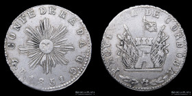 Argentina. Cordoba. 4 Reales 1851. CJ 61