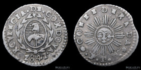 Argentina. Cordoba. 1 Real 1841 JPP. CJ 35.1.17