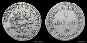 Argentina. Cordoba. 1 Real 1848. CJ 56.4.1