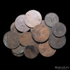 Argentina. Gran lote x 22 cobres de Bs As. 1 y 2 Reales 1840
