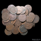 Argentina. Gran lote x 40 cobres de Bs As. 2 Reales 1853-1861