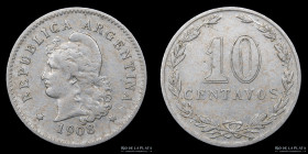 Argentina. 10 Centavos 1908. CJ 97
