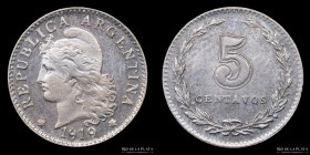 Argentina. 5 Centavos 1919. CJ 150