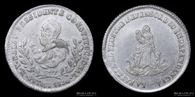 Bolivia. 1 Sol 1854. Medalla Monetaria. Belzu