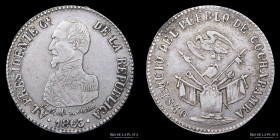 Bolivia. 1.5 Soles 1863. Medalla Monetaria. RTB 231