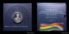 Bolivia. Blister. 2010. Evo Morales. Constitucional. BCB