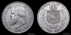 Brasil. Pedro II. 2000 Reis 1888. KM485