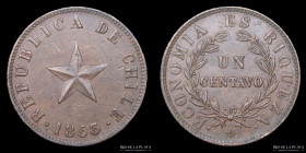 Chile. 1 Centavo 1853. KM127