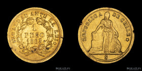 Chile. 1 Peso 1863. KM113