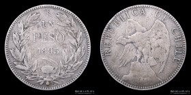 Chile. 1 Peso 1895 So. KM152.1