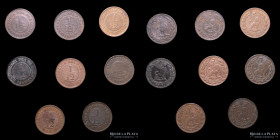 Paraguay. Lote x8. 1/12 1845. Distintas variantes todas. A estudiar