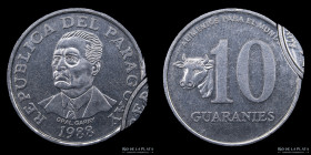 Paraguay. 10 Guaranies 1988. Error: Doble Golpe