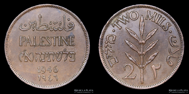 Palestina. 2 Mils 1946. Cobre; 28.0mm; 7.82g. KM2 (XF)

USD 10 - 20

Nota: A...